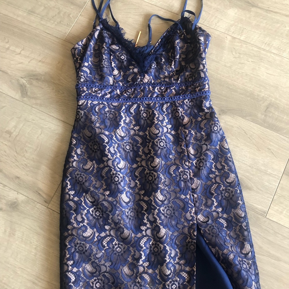 Blue Lace StyleStalker Dress Size XS